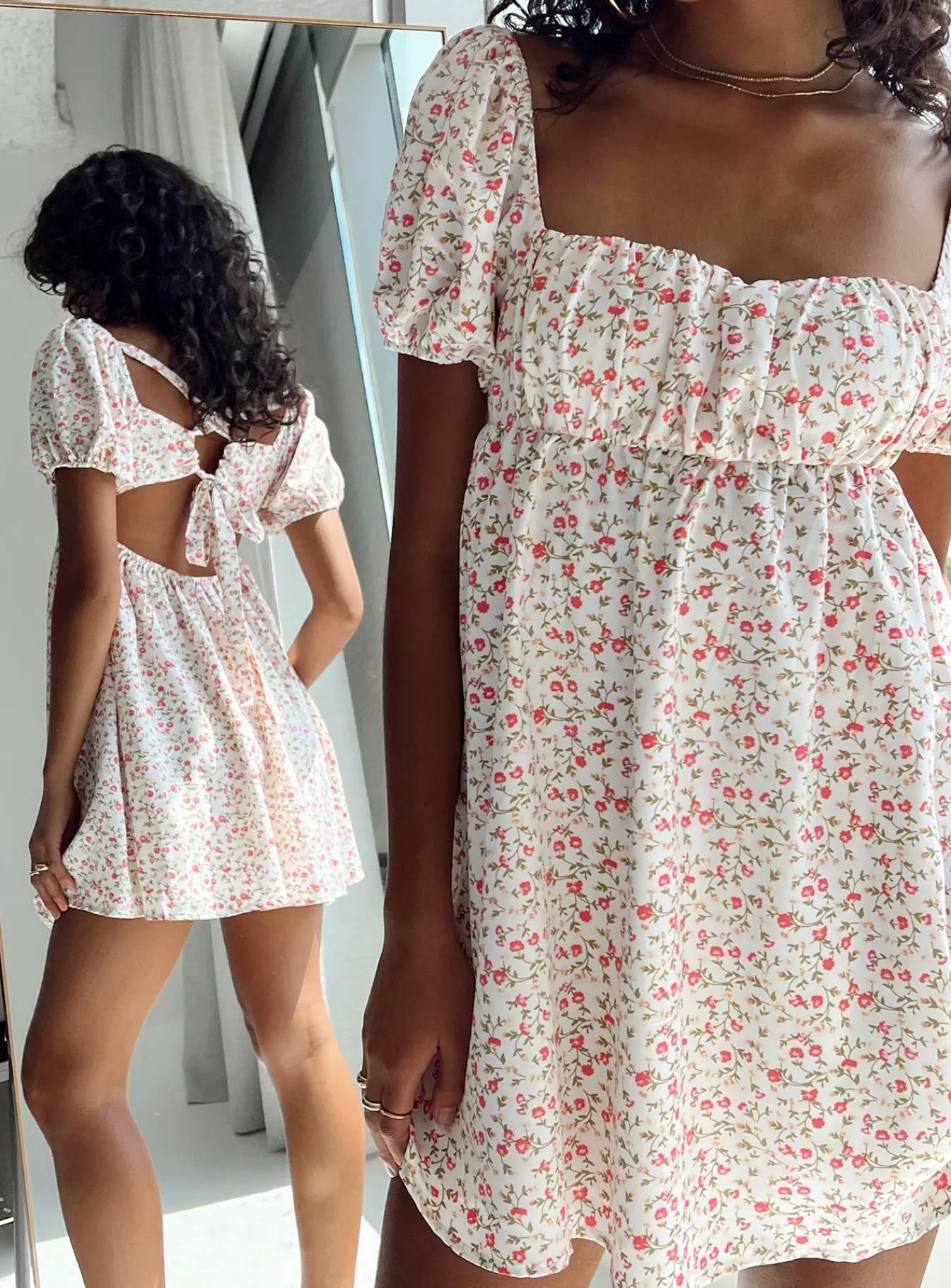 Princess Polly Let'S Dance Mini Dressfloral Pink Shop