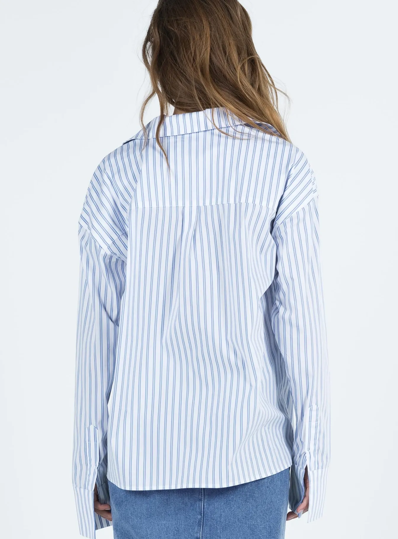 Princess Polly Letters To You Shirt Blue Stripe Online