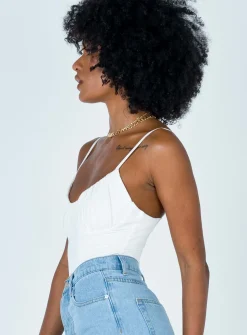 Princess Polly Levey Bodysuit White Sale