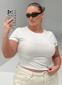 Princess Polly Lex Topcurve   White Outlet