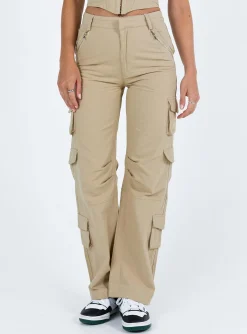 Princess Polly Libbie Pants  Taupe Flash Sale