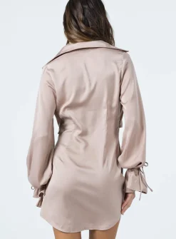 Princess Polly Liberty Mini Dress Beige Shop