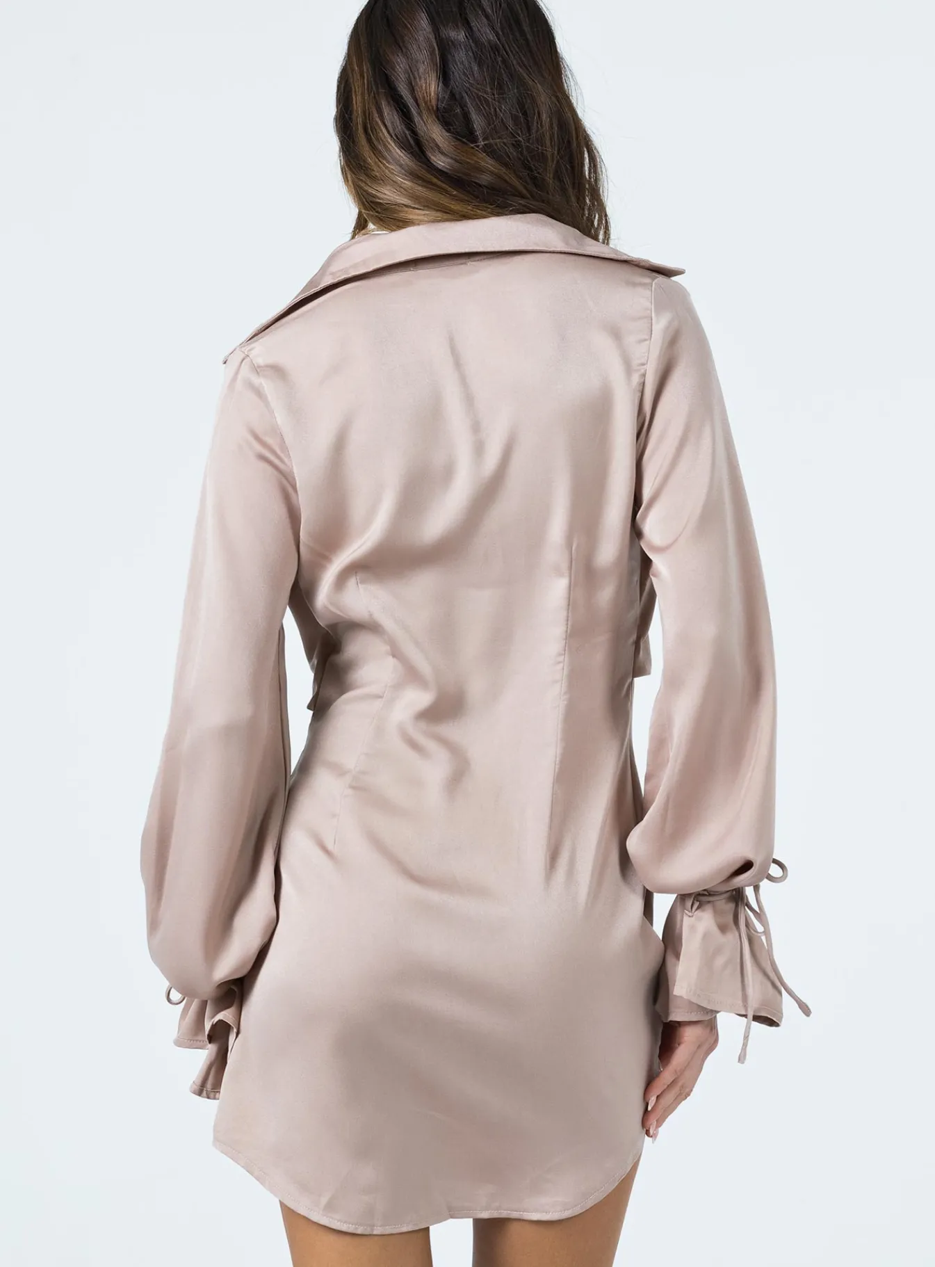 Princess Polly Liberty Mini Dress Beige Shop