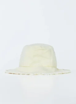 Princess Polly Lickety Split Canvas Bucket Hat  Cream Shop