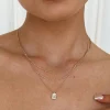 Princess Polly Light Keeper Necklace  Gold Clearance
