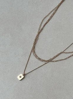 Princess Polly Light Keeper Necklace  Gold Clearance