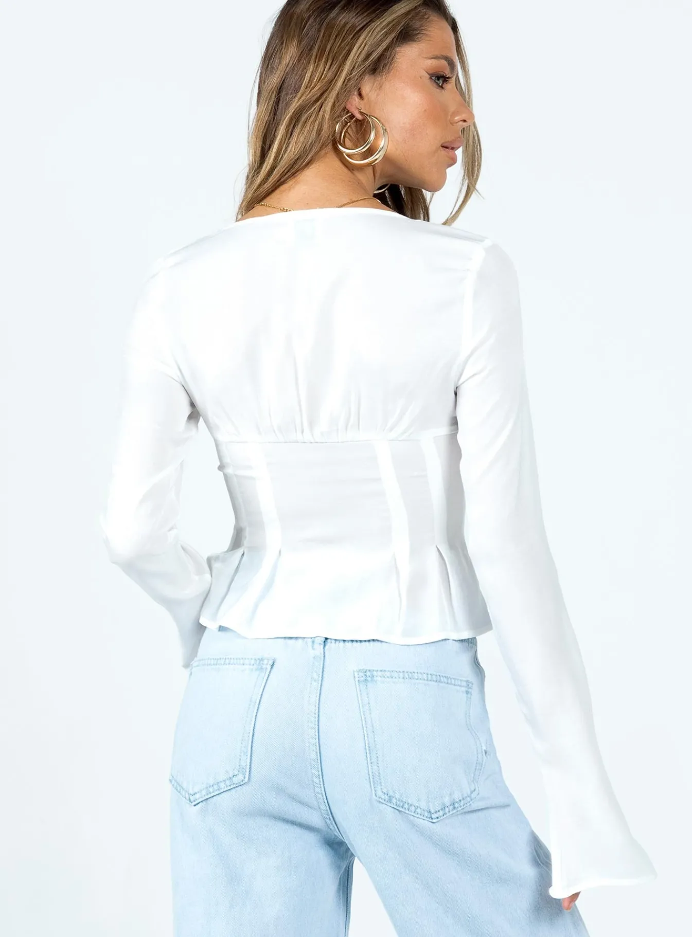 Princess Polly Lil Sweetheart Top Ivory Outlet