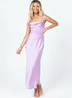 Princess Polly Lillie Midi Dress  Purple Sale