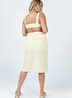 Princess Polly Lily Set   Yellow Floral Best
