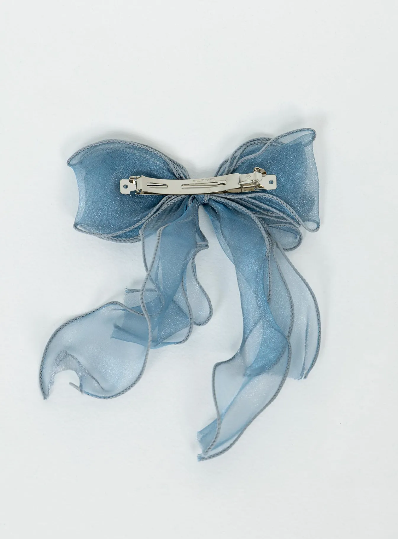 Princess Polly Linney Hair Bow Blue Clearance