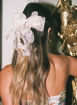 Princess Polly Linney Hair Bow Beige Store