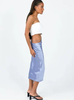 Princess Polly Lion’S Den Midi Skirt Blue Discount
