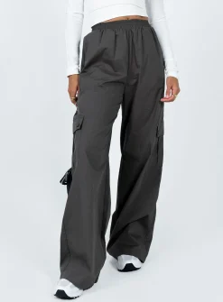 Princess Polly Lista Elastic Pocket Pants  Slate Fashion