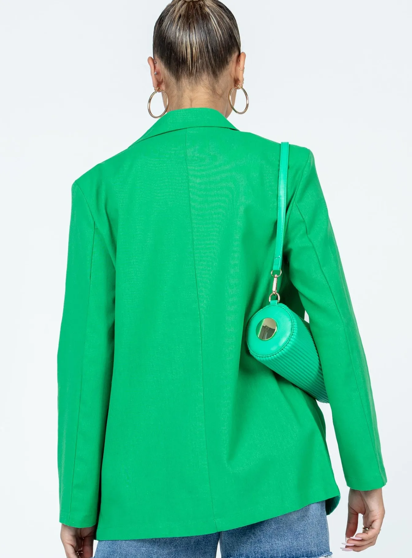Princess Polly Llyod Blazer Green Shop