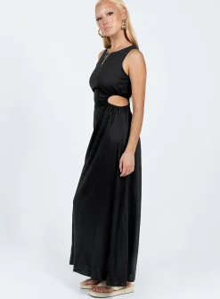 Princess Polly Lonso Midi Dress Black Sale