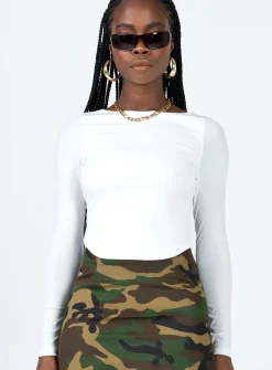 Princess Polly Look Back At It Top  Ivory Discount