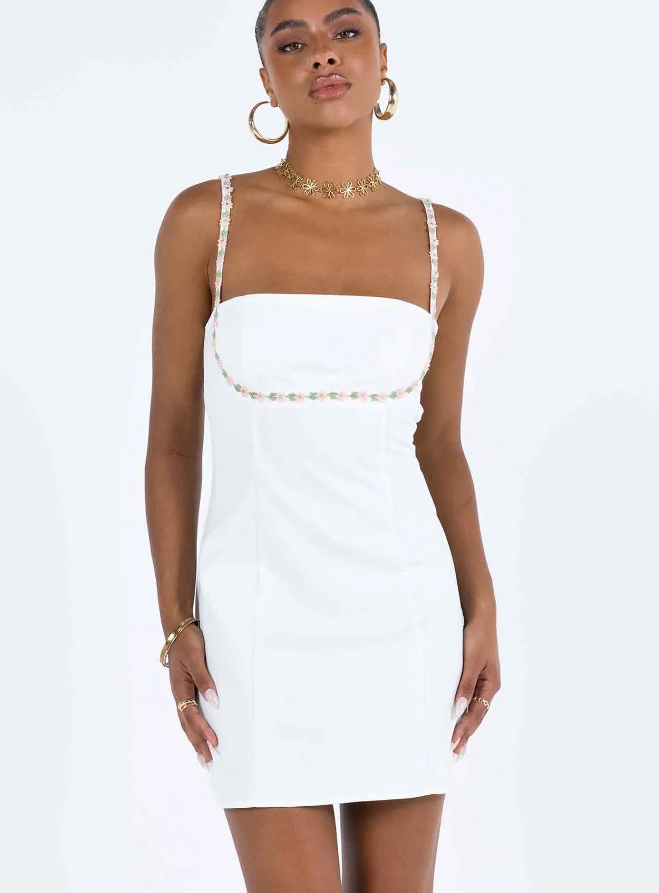 Princess Polly Lorene Mini Dress White Outlet