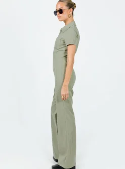 Princess Polly Loretta Jumpsuit Khaki Fashion