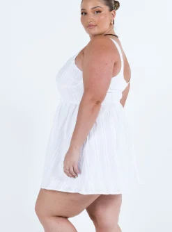 Princess Polly Lorinda Mini Dresscurve   White Best