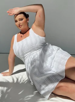 Princess Polly Lorinda Mini Dresscurve   White Best