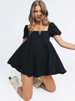 Princess Polly Lorna Romper  Black Clearance