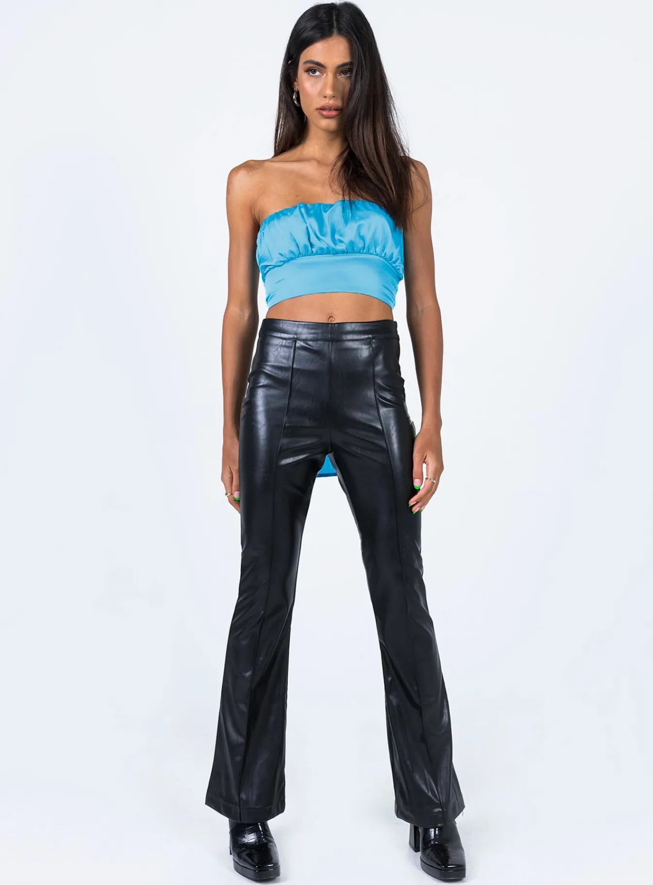 Princess Polly Lorrin Top Blue Store