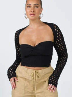 Princess Polly Lotani Bolero Black Best
