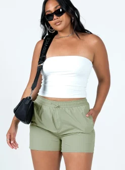 Princess Polly Louisianna Shorts  Khaki Fashion