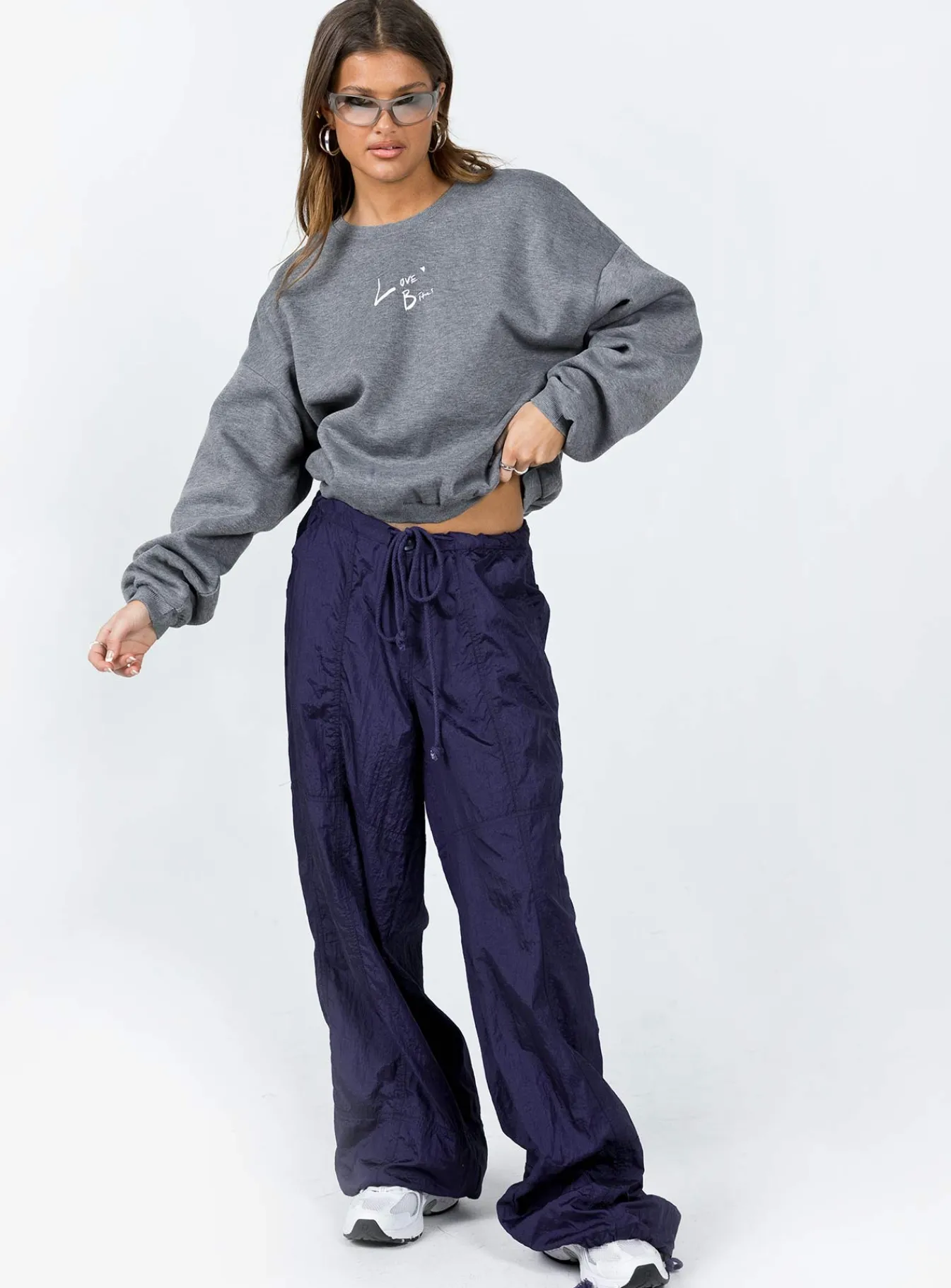Princess Polly Love Bites Sweatshirt Grey Cheap