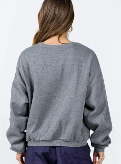 Princess Polly Love Bites Sweatshirt Grey Cheap