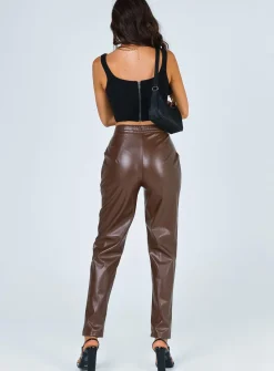 Princess Polly Love Club Pants Brown Store