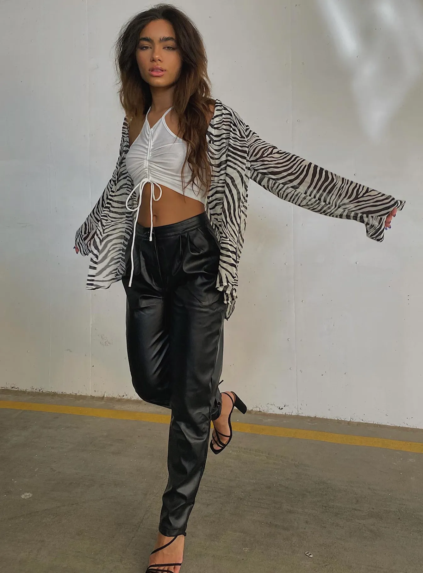 Princess Polly Love Club Pants Black Sale
