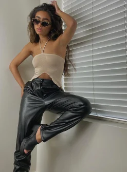 Princess Polly Love Club Pants Black Sale