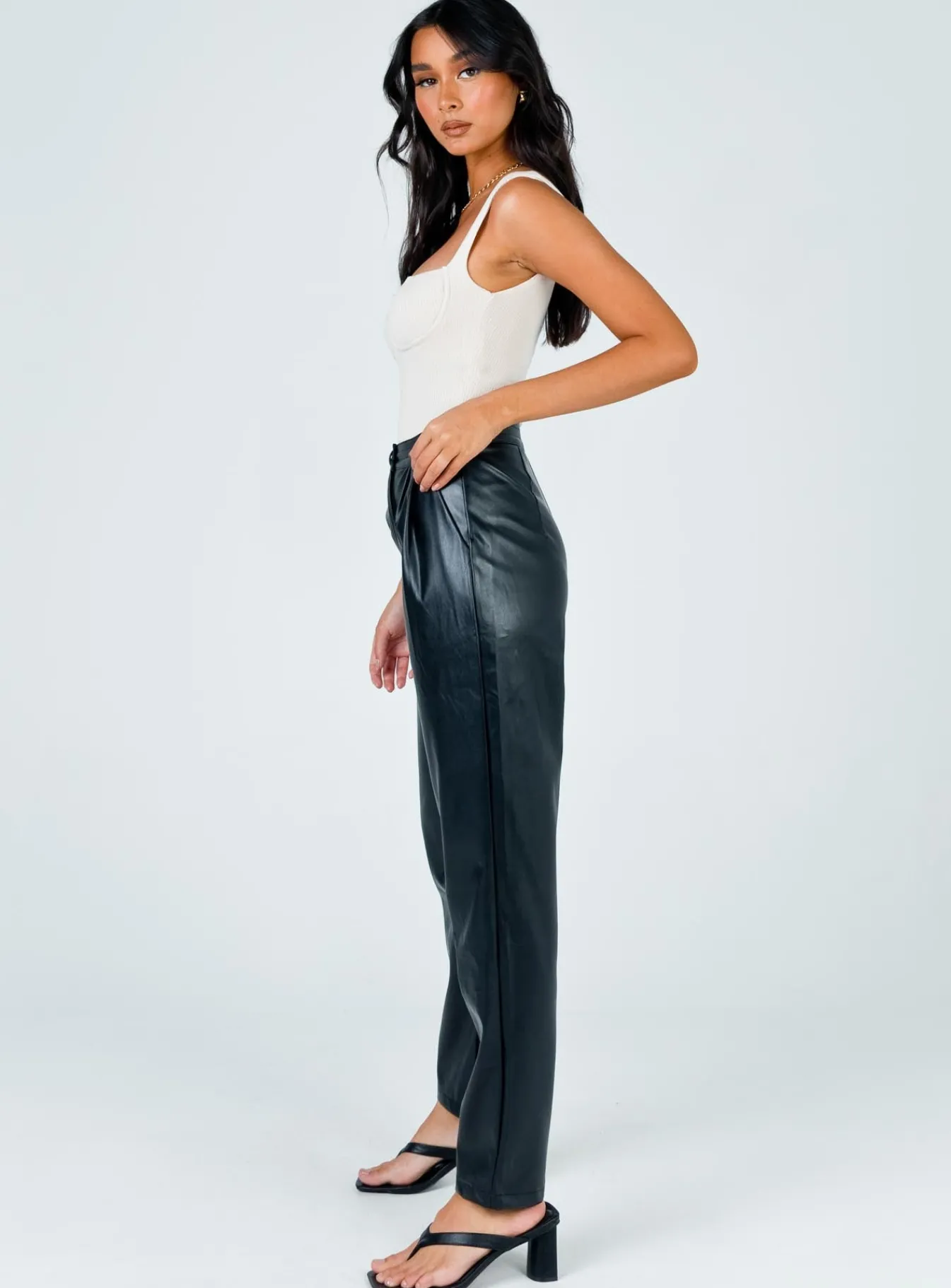 Princess Polly Love Club Pants Black Sale