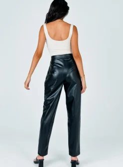 Princess Polly Love Club Pants Black Sale
