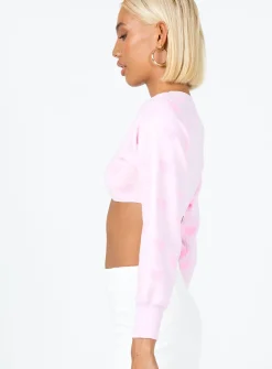 Princess Polly Love Galore Cropped Cardigan  Pink Best