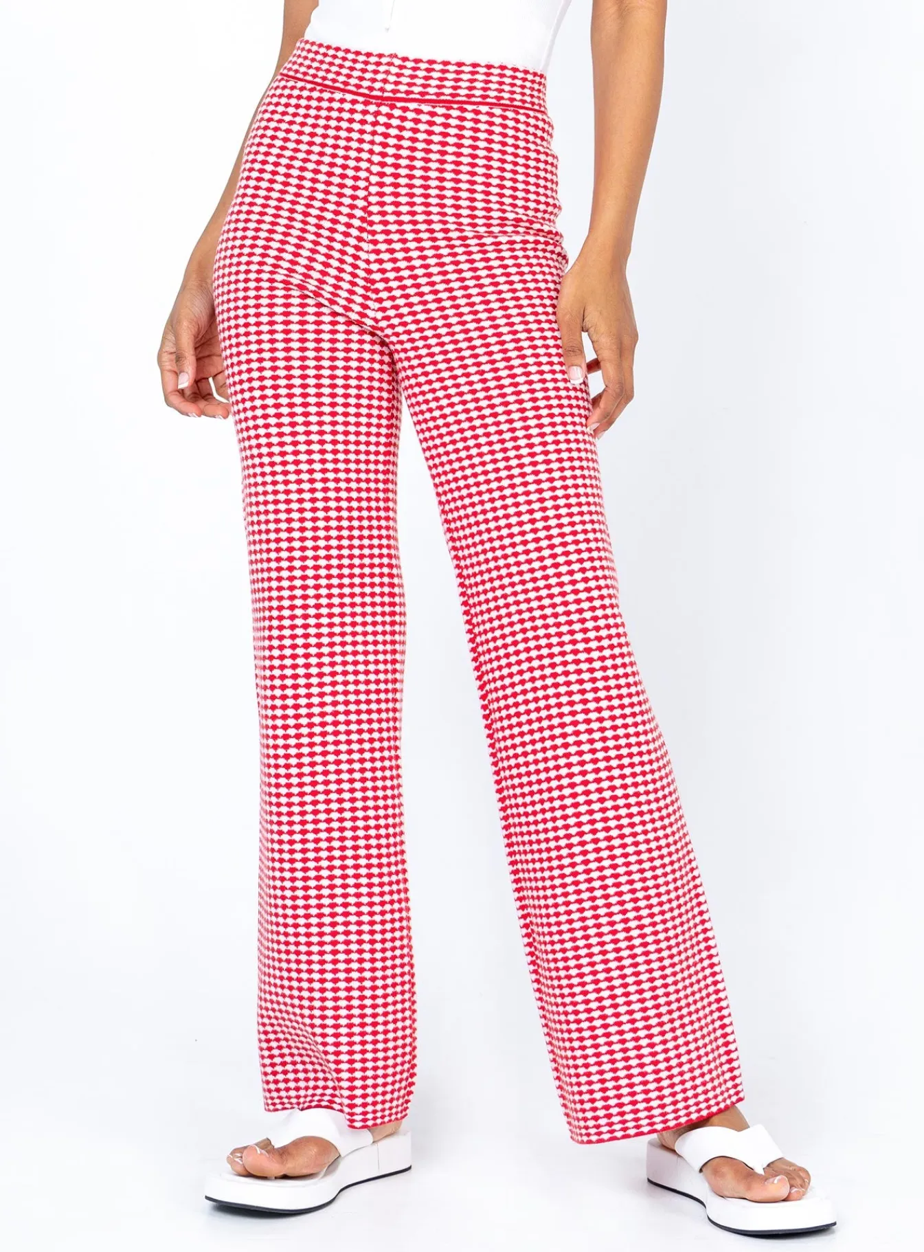 Princess Polly Love Galore Pants Red/White Online