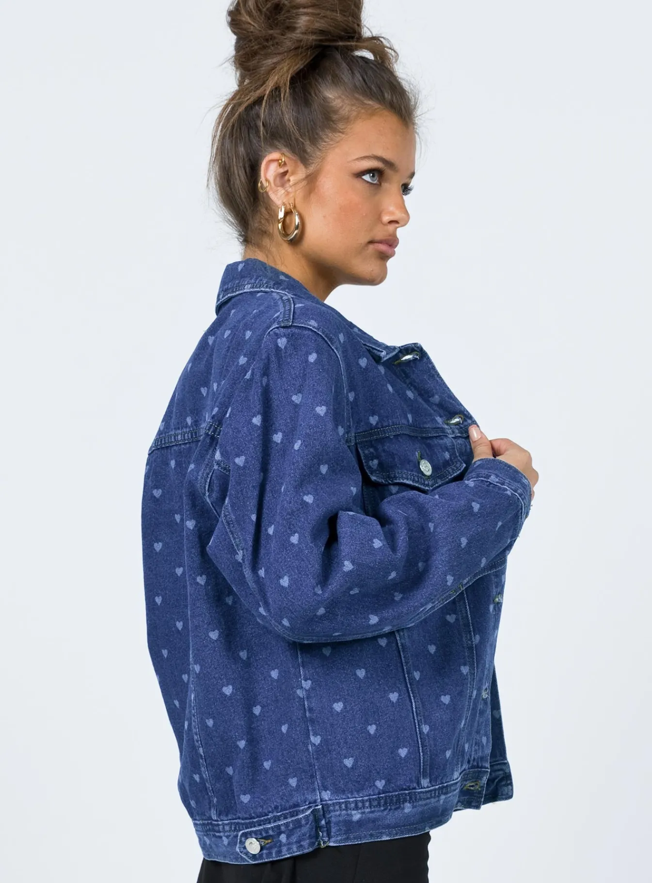 Princess Polly Love Heartjacket Denim Fashion