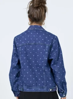 Princess Polly Love Heartjacket Denim Fashion
