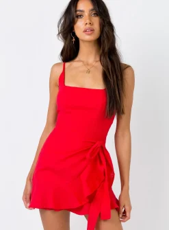 Princess Polly Love Lane Mini Dress Red Shop