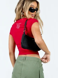 Princess Polly Love Language Tee Red Clearance