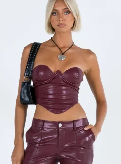 Princess Polly Love Sculpt Bustier Red Fashion