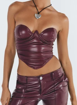 Princess Polly Love Sculpt Bustier Red Fashion