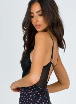 Princess Polly Love Sick Bodysuit   Black Fashion