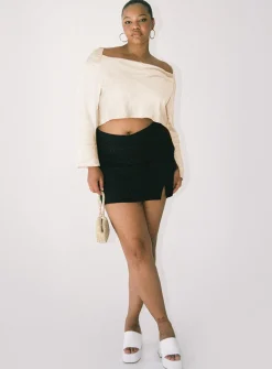 Princess Polly Love Song Top Curve   Champagne Flash Sale