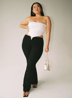 Princess Polly Lovey Pantscurve Black Cheap