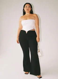 Princess Polly Lovey Pantscurve Black Cheap