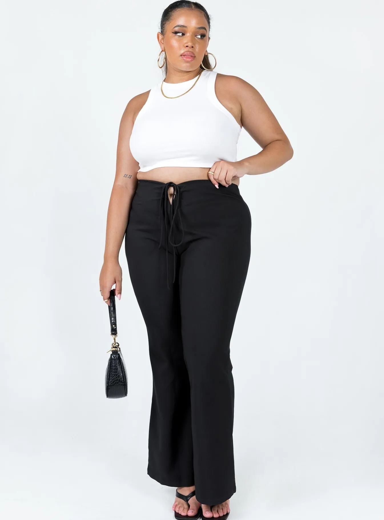 Princess Polly Lovey Pantscurve Black Cheap