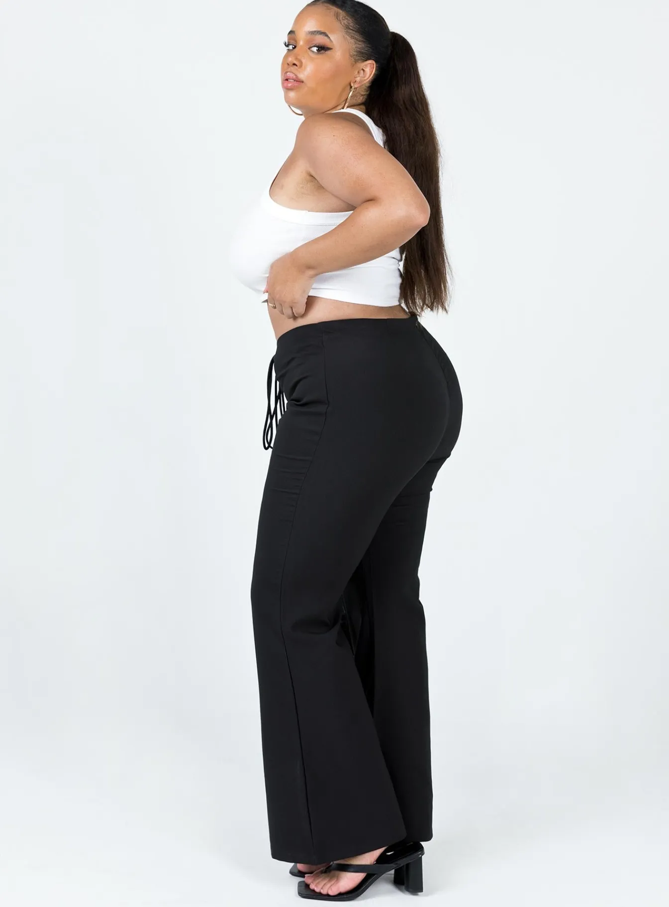 Princess Polly Lovey Pantscurve Black Cheap
