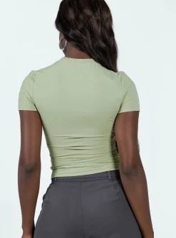 Princess Polly Lowell Top Green Best